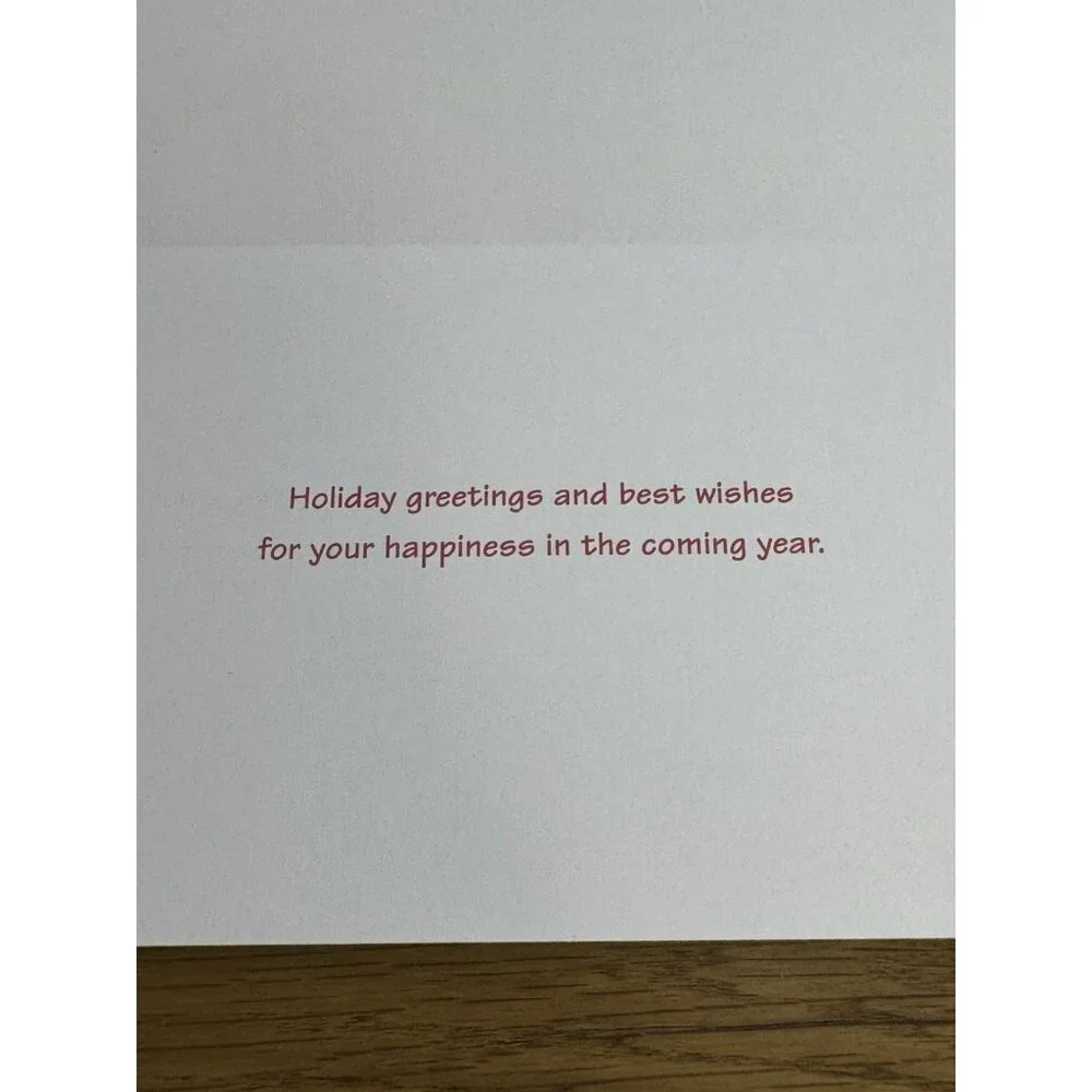 AHAF Exclusive Collection‎ Greeting Christmas Card Snowmen Squirrel USA Envelope